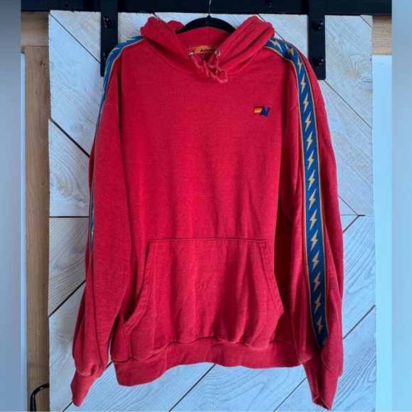 Aviator Nation Bolt Hoodie, Red Size XL - Picture 3 of 6